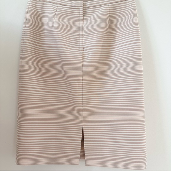 Marc Jacobs Beige Striped Pencil Skirt 4 - Picture 2 of 6